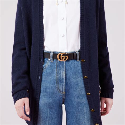 gucci ladies reversible belt|Gucci marmont belt black women.